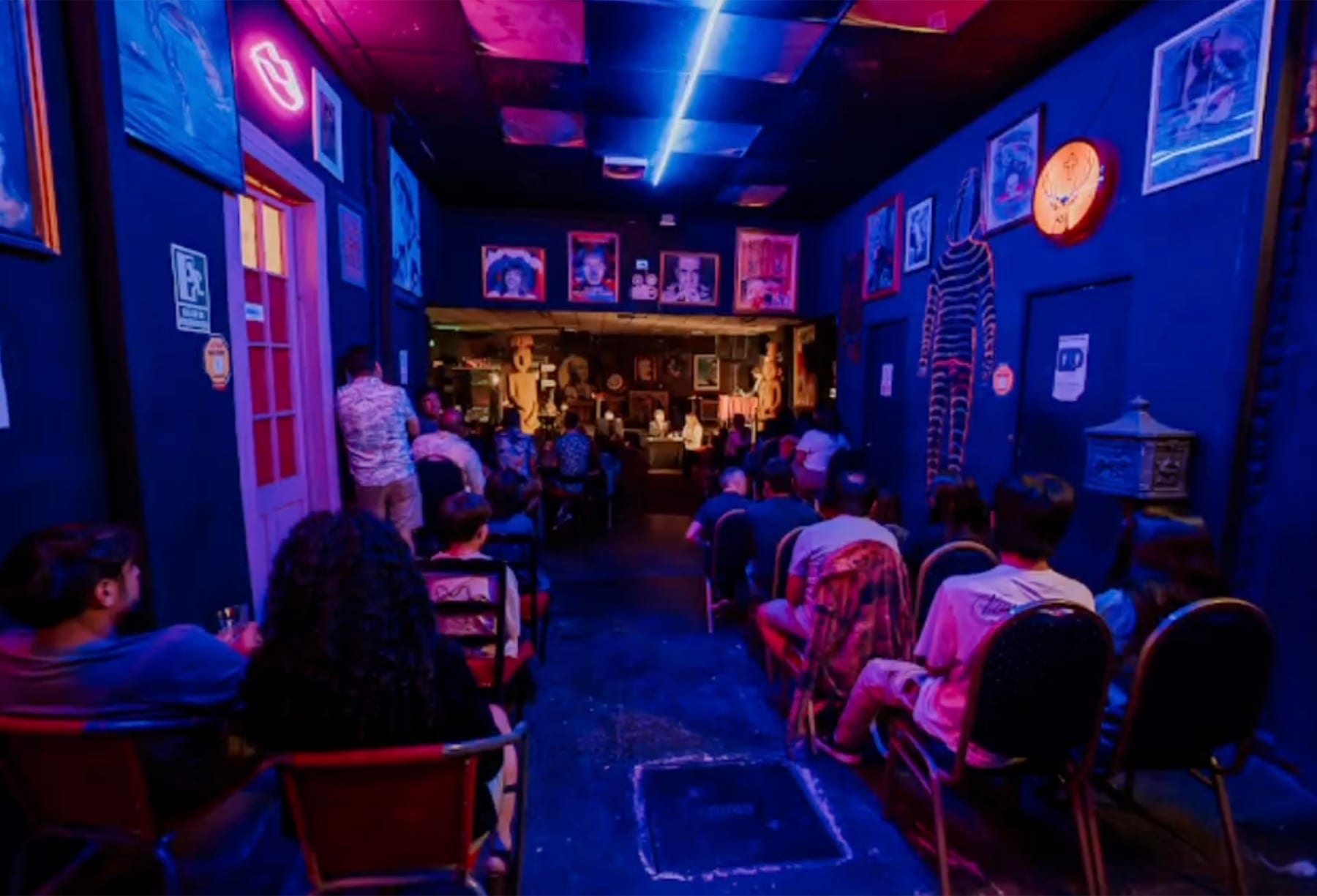 View of the venue and audience during The Magic Underground at Onaciu Magic