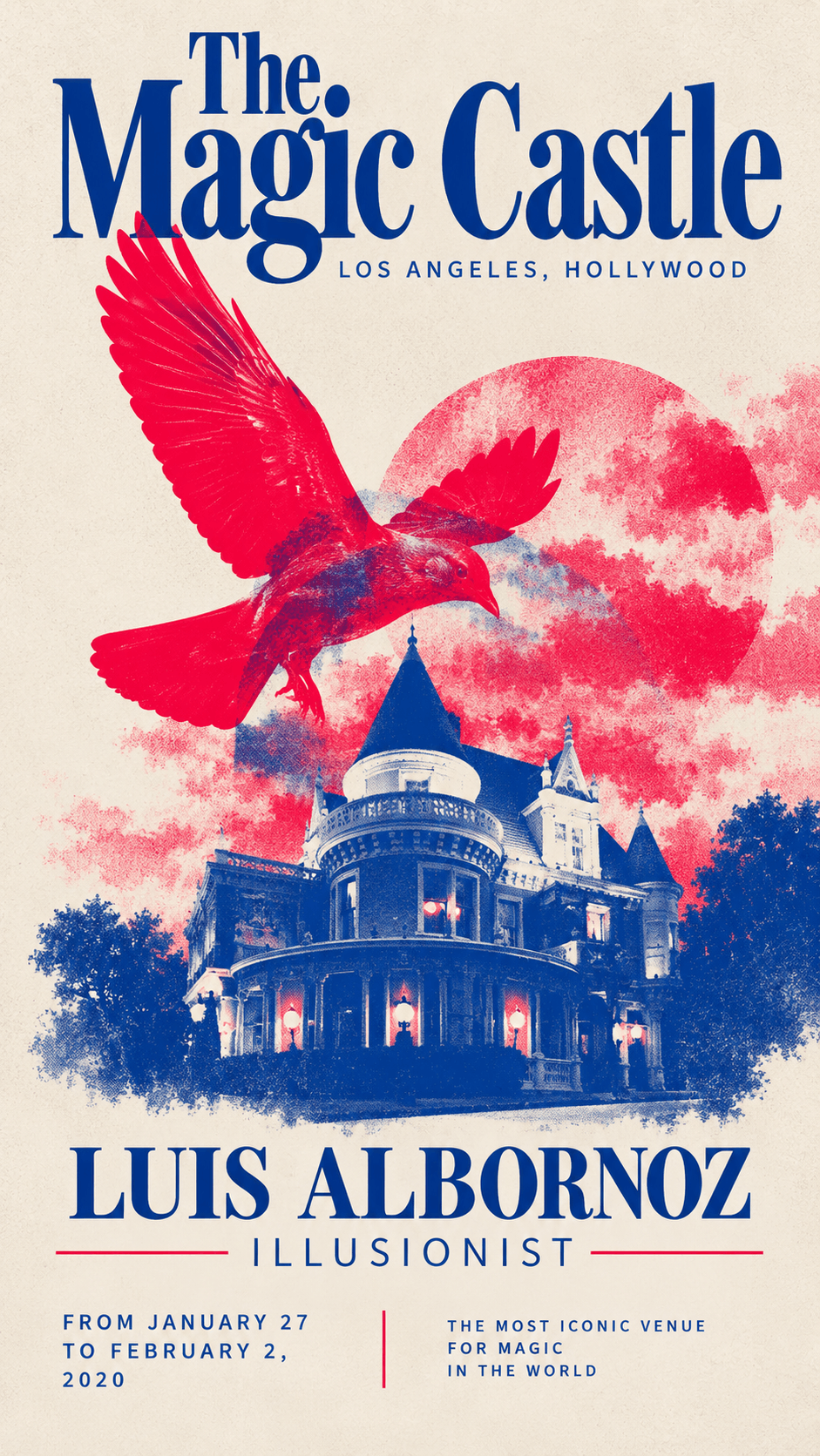 Artwork for Luis Albornoz's season at The Magic Castle