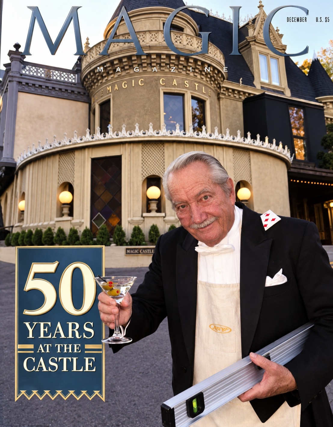 Portada de Magic Magazine dedicada a los 50 años del Magic Castle